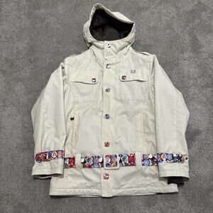 DC Exotek 8000 Series Hooded Full Zip Heavy Ski Snowboarding Jacket Medium